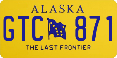 AK license plate GTC871