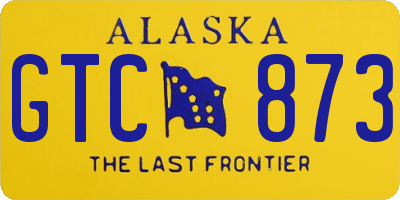 AK license plate GTC873