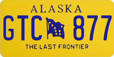 AK license plate GTC877