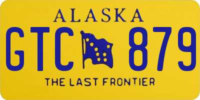 AK license plate GTC879