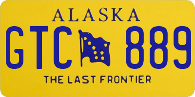 AK license plate GTC889