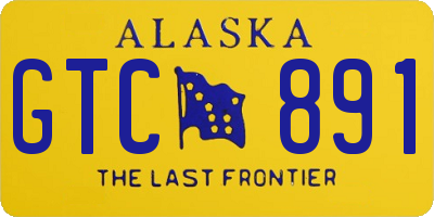 AK license plate GTC891