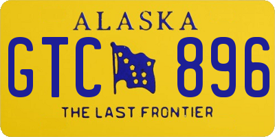 AK license plate GTC896