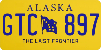 AK license plate GTC897