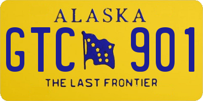 AK license plate GTC901