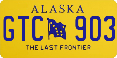 AK license plate GTC903