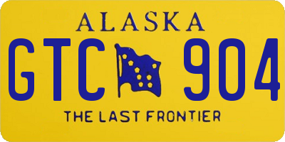 AK license plate GTC904