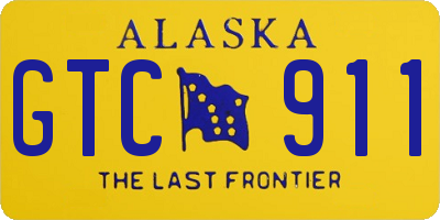 AK license plate GTC911