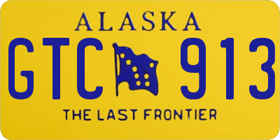 AK license plate GTC913