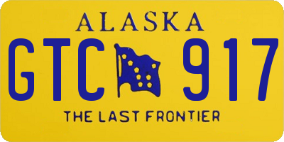 AK license plate GTC917