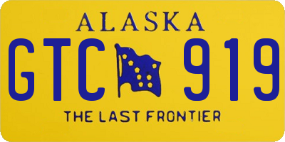 AK license plate GTC919