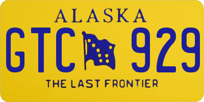 AK license plate GTC929