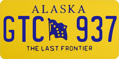 AK license plate GTC937