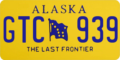 AK license plate GTC939