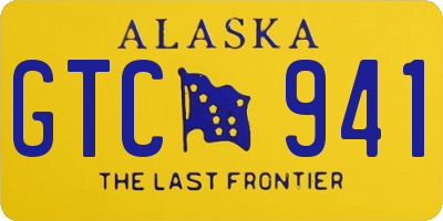 AK license plate GTC941