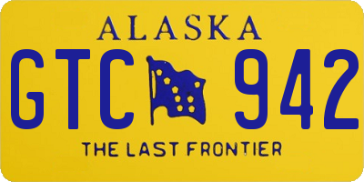 AK license plate GTC942