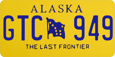 AK license plate GTC949