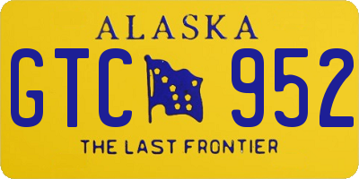 AK license plate GTC952