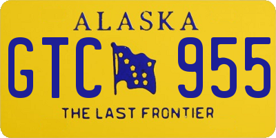 AK license plate GTC955