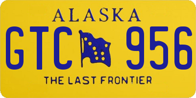 AK license plate GTC956