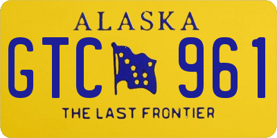 AK license plate GTC961