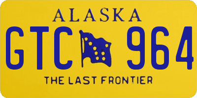 AK license plate GTC964