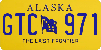 AK license plate GTC971