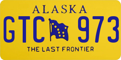 AK license plate GTC973