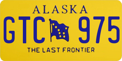 AK license plate GTC975
