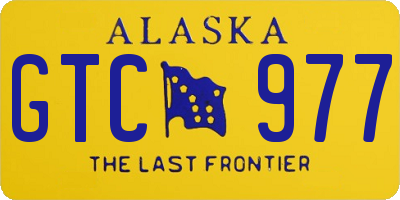 AK license plate GTC977