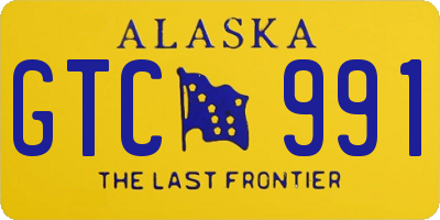 AK license plate GTC991