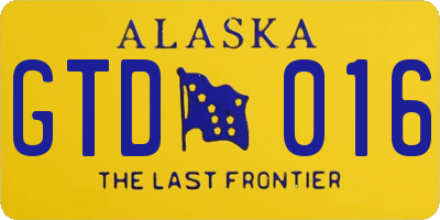 AK license plate GTD016