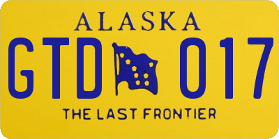 AK license plate GTD017