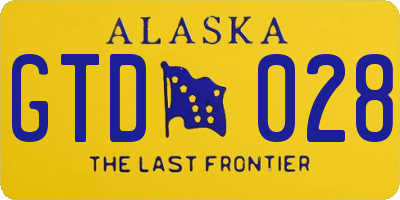 AK license plate GTD028