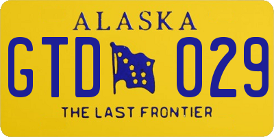 AK license plate GTD029