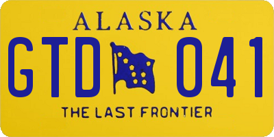 AK license plate GTD041