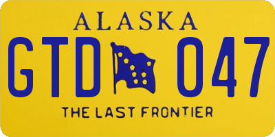 AK license plate GTD047