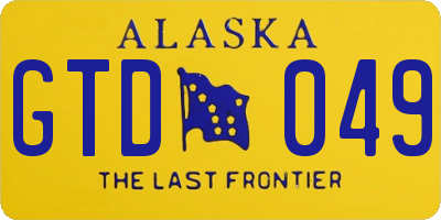 AK license plate GTD049