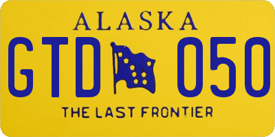 AK license plate GTD050