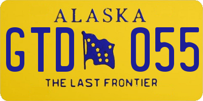 AK license plate GTD055
