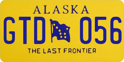 AK license plate GTD056