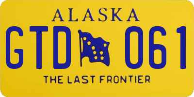 AK license plate GTD061