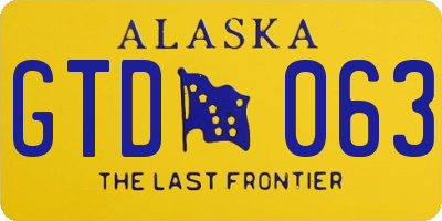 AK license plate GTD063