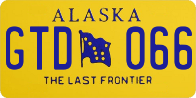 AK license plate GTD066