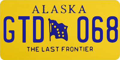 AK license plate GTD068