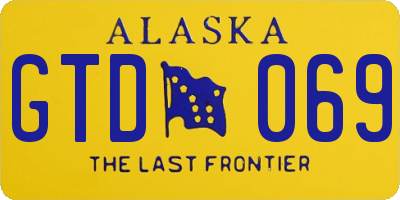 AK license plate GTD069