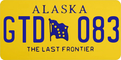 AK license plate GTD083