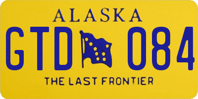 AK license plate GTD084