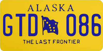 AK license plate GTD086