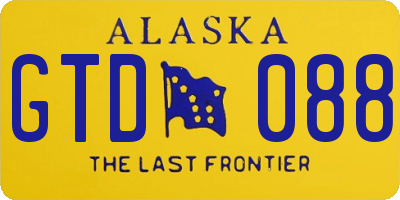 AK license plate GTD088